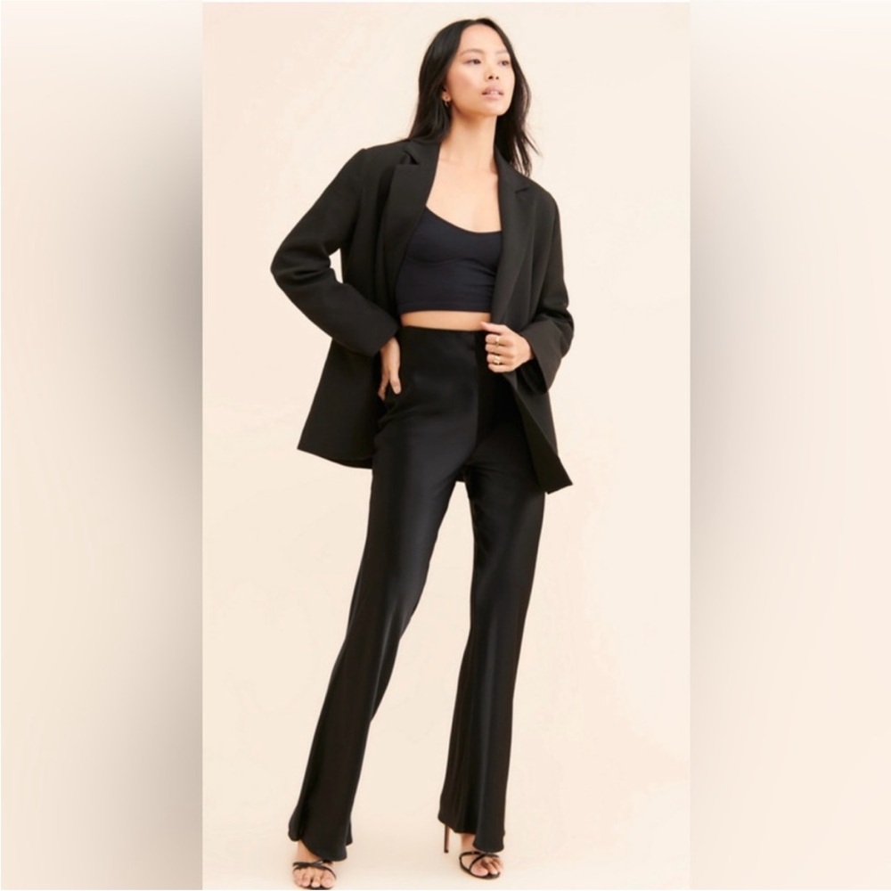 Sophie Rue Elegant Black Flare Pants Set